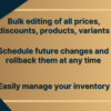 Bulk product edit