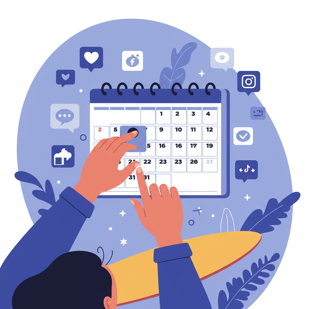 Din Ultimata Guide till en Sociala Medier-Kalender för Shopify