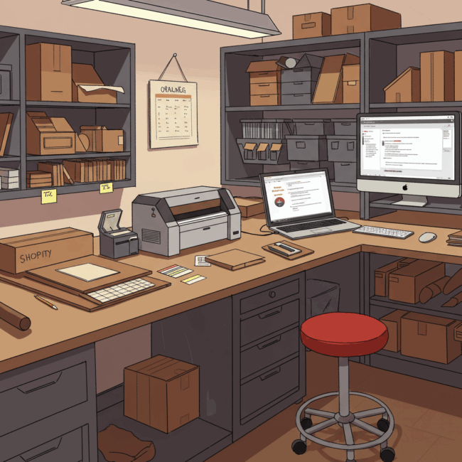 Optimiser Votre Station d’Emballage Shopify : Guide Complet pour Petits Entrepôts