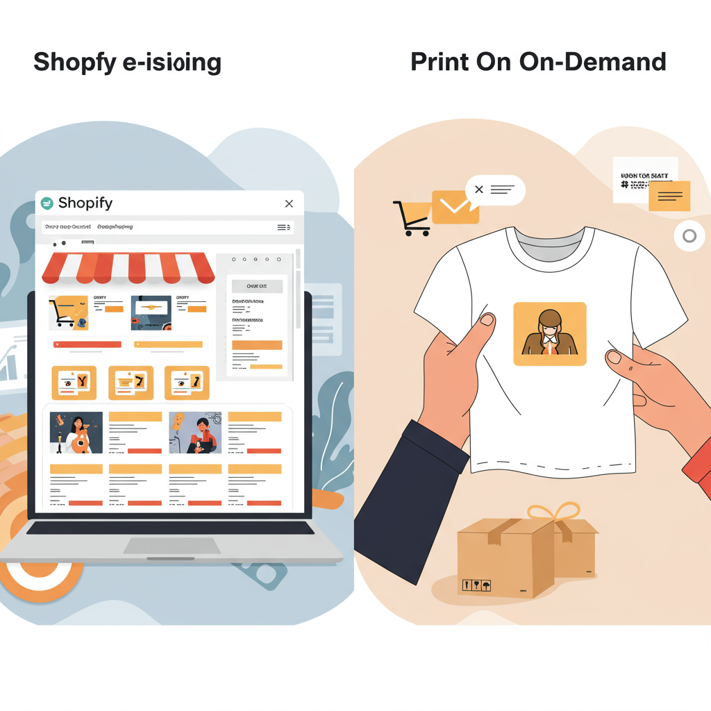 Your Shopify E-commerce Path: Dropshipping or Print-on-Demand?