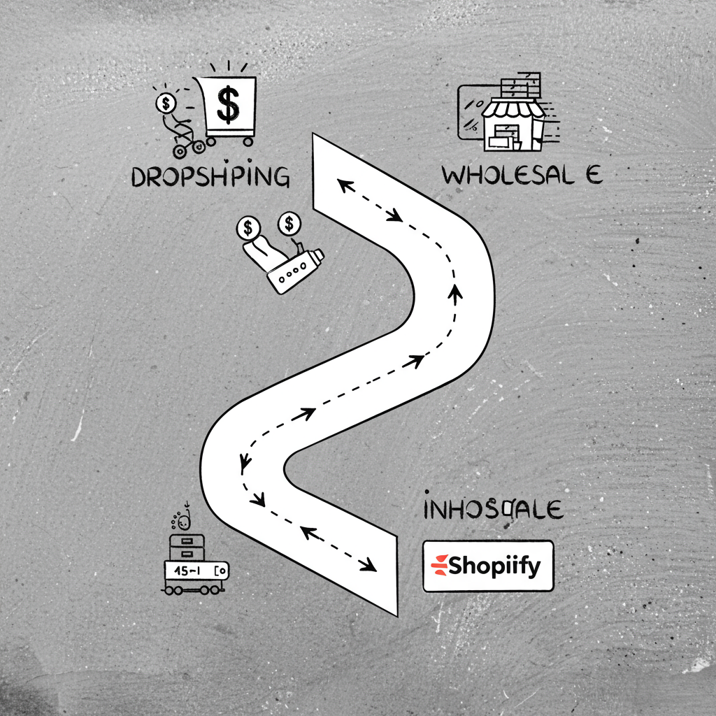 Dropshipping o Venta al por Mayor en Shopify: ¿Cuál es tu Camino?
