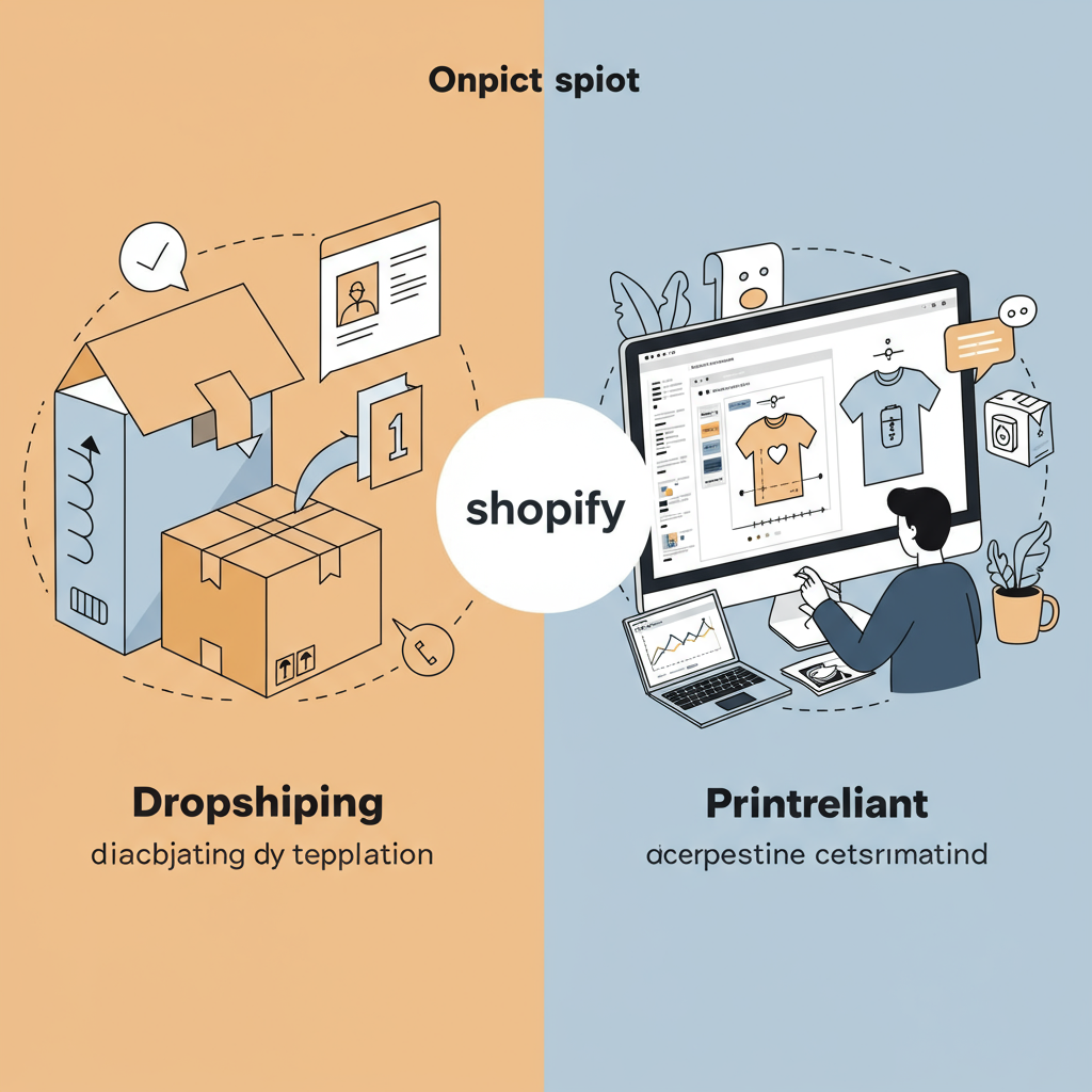 Dropshipping ou Print-on-Demand sur Shopify : Lequel Choisir pour Votre Boutique ?