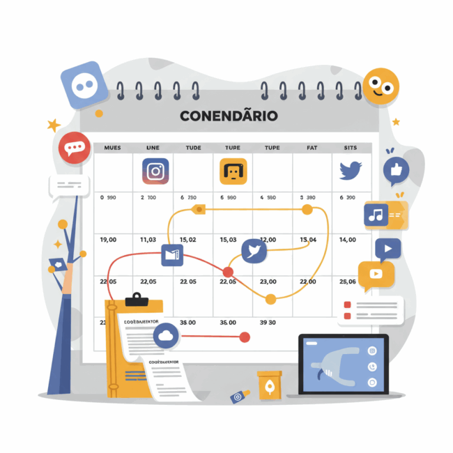 Meu Guia Essencial: Calendário de Conteúdo para Redes Sociais na Sua Loja Shopify