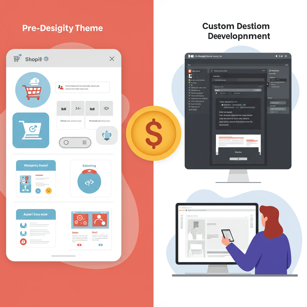 Shopify Theme vs. Custom Build: A Merchant’s Cost Guide